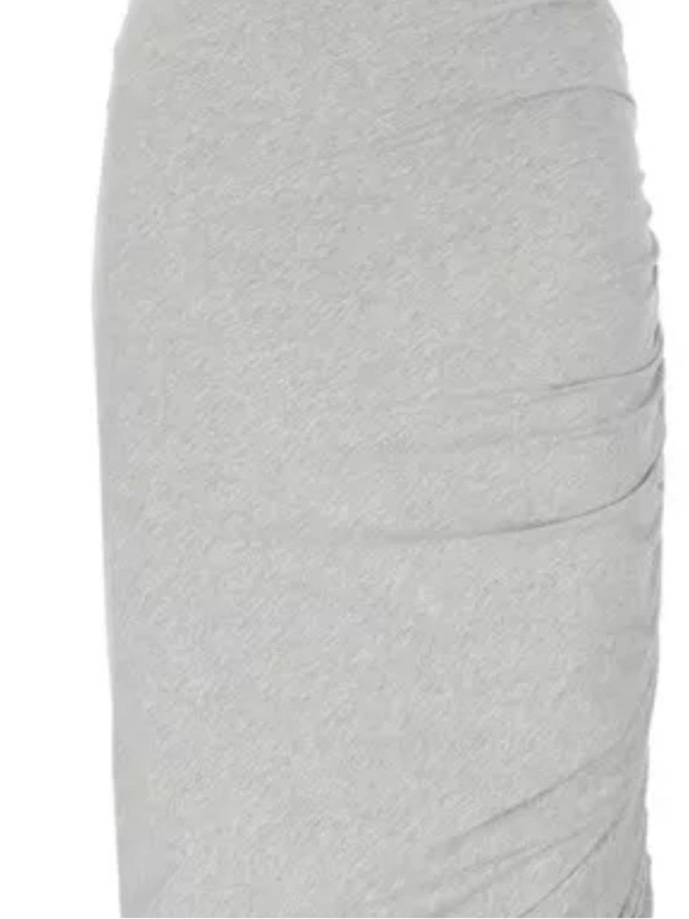 New Look Tulip Style Skirt with Ruched Detail in a grey marl colorway